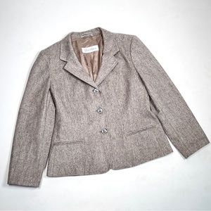 MAXMARA virgin wool and angora rabbit jacket blazer